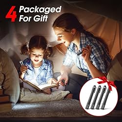RECHOO LED Pen Light 4 Pack, Lightweight, Small