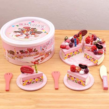Amazon Blessed Sweet おままごとセット Diyフルーツケーキ キッチン 木製おもちゃ 女の子 知育玩具 子供向け クリスマス 贈り物 誕生日 プレゼント 出産祝い シミュレーション コスプレ 幼児教育 学習玩具 アフタヌーンティーセット キッチン ごっこ遊び 親子遊び 早期