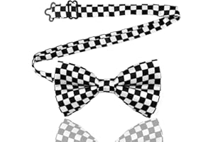Black And White Checkered Bow Tie for Men Leopard Bowtie for Cats Dogs Mens Bowtie Cosplay Halloween Bow Ties for Women Men