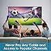 TV Antenna HDTV Antenna,Amplified HD Digital TV Antenna Indoor TV Antennae 50 Miles Range with Detachable Amplifier Signal Booster,Designed for The Best Reception On UHF and VHF Bands