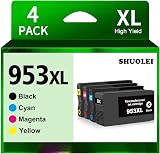 SHUOLEI 953XL Ink Cartridges Compatible HP OfficeJet Pro 7720 7730 7740 8210 view 1