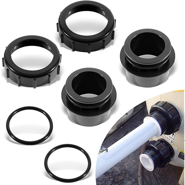 Amazon.com: Pentair 98960311 Black Bulkhead Union Set for Clean 