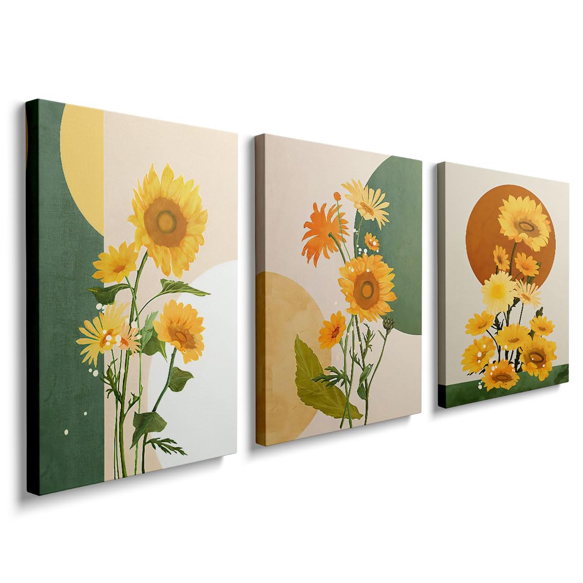 prinfantasy Set of 3 Pictures Canvas Wall Art For Living Room Family Wall Decorations Kitchen Bathroom Bedroom Modern Wall Decor Abstract Paintings Artwork Inspirational Home Decor 3 Pieces, YH043