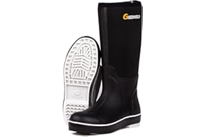 GIEESHIELD Ultra-Light Waterproof Rubber Boots for Men and Women - Durable Construction with 6mm Neoprene Insulation for Versatile All-Season Use in Hunting, Fishing, Work and Garden Size 5 to 14