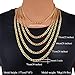 MMTTAO 18K Gold Plated Mens Cuban Curb/Figaro/Snake Chain Link Necklace for Pendant Men Women 5MM Wide Hip Hop Men's Punk Jewelry with 18K Stamp, 18