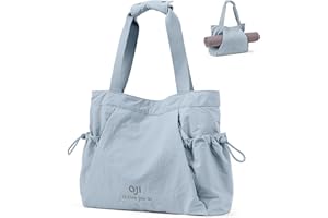 AJI Gym Tote Bag for Women, Lightweight Yoga Mat Bag with Wet Dry Storage Pocket & Multi Pockets