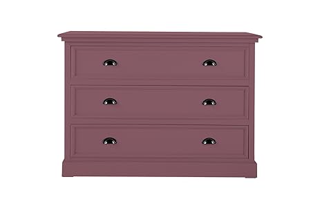 Aprodz Mango Wood Large Marceio Chest Of 3 Drawers Storage Cabinet