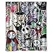 Mirryderr Custom Polyester Fabric The Nightmare Before Christmas Waterproof Shower Curtains Bathroom decor