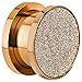 Rose Gold Sandpaper Texture Top Screw Fit Anodized Surgical Steel Ear plugs / ear tunnels