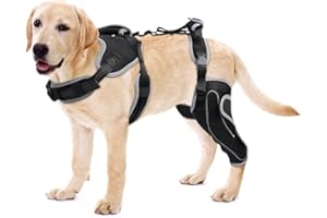 Dog Knee Brace for Torn ACL/CCL Hind Leg, Sufficient Wrapping and Support & Luxating Patella, Non-Slip Joint Hip Brace, Pain 