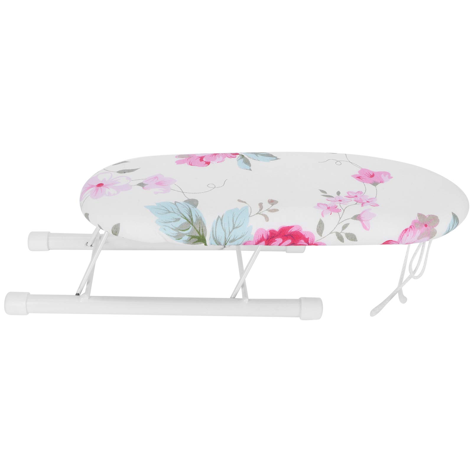 Portable Ironing Board,Mini Ironing Board Tabletop,Ironing Boards Mini Ironing Board Foldable Sleeve Cuffs Collars Ironing Table for Home Travel UseFashion Grid(Flower Pattern)