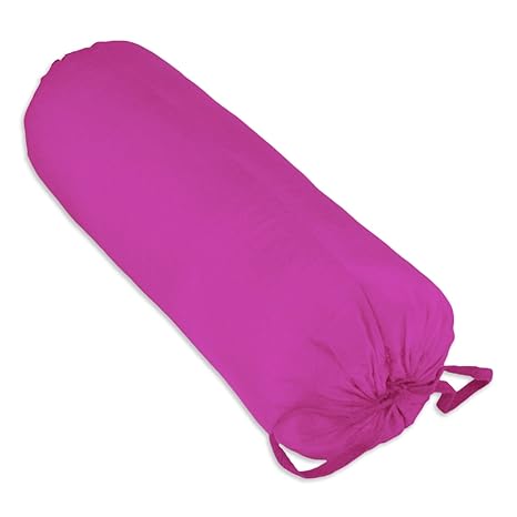 Yogaaccessories Silk Neck Pillow With Buckwheat Hull Fill Lilac