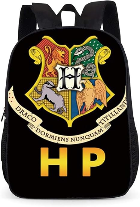 Amazon Co Jp 3dスクールバッグハリーポッターバックパック10代の女の子と男の子のための防水キッズバックパックブラック17インチ ホーム キッチン