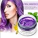 Temporary Hair Color Wax Dye,Hair Spray Color, Natural Hair Wax Color, Kids Temporay Hair Wax Dye Ash for Halloween Cosplay,Party,Masquerade (Purple, 120g)