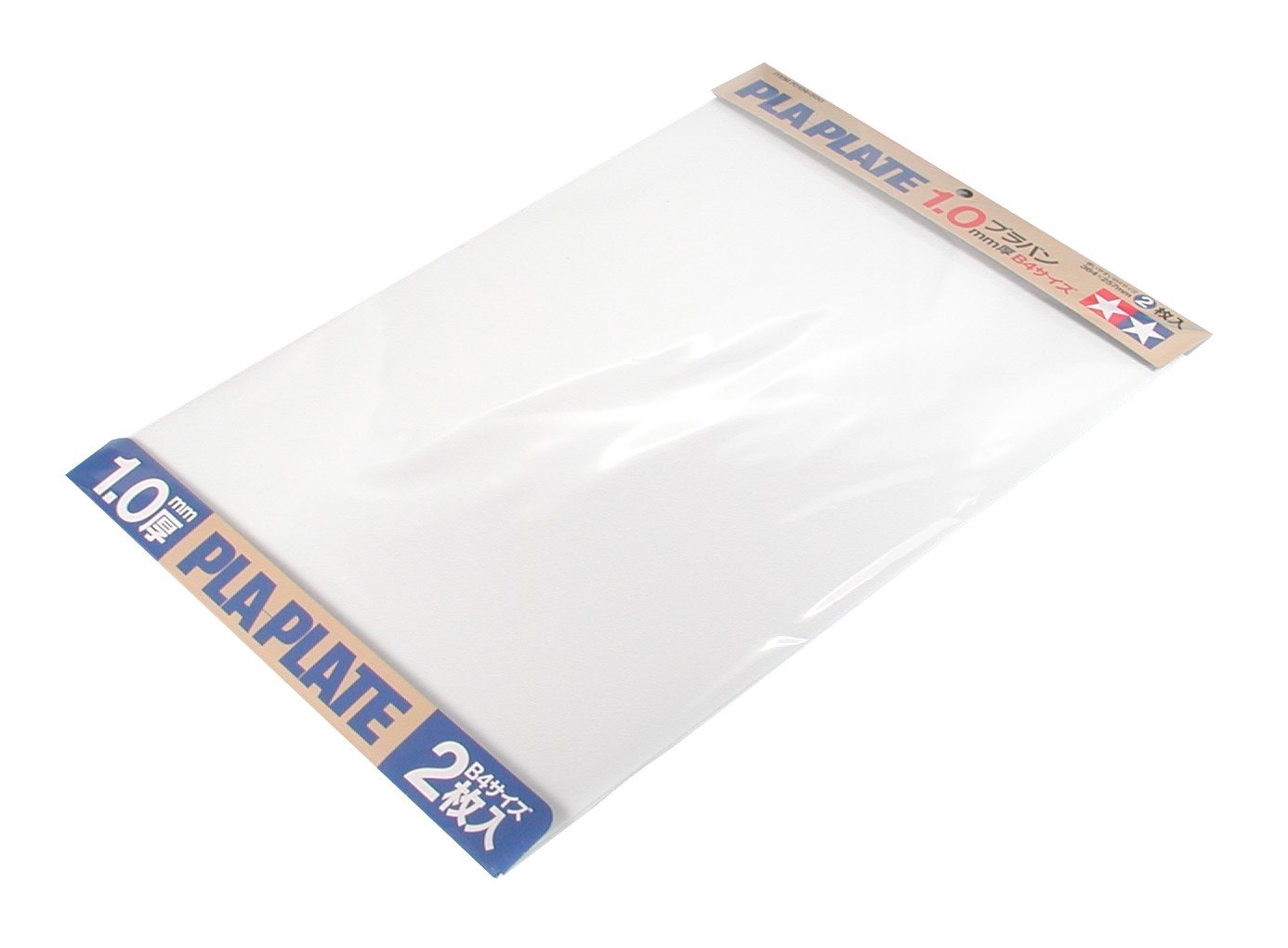 TAMIYA 70124 Plastic Plate 1.0 mm Pack of 2 257 x 364 mm White