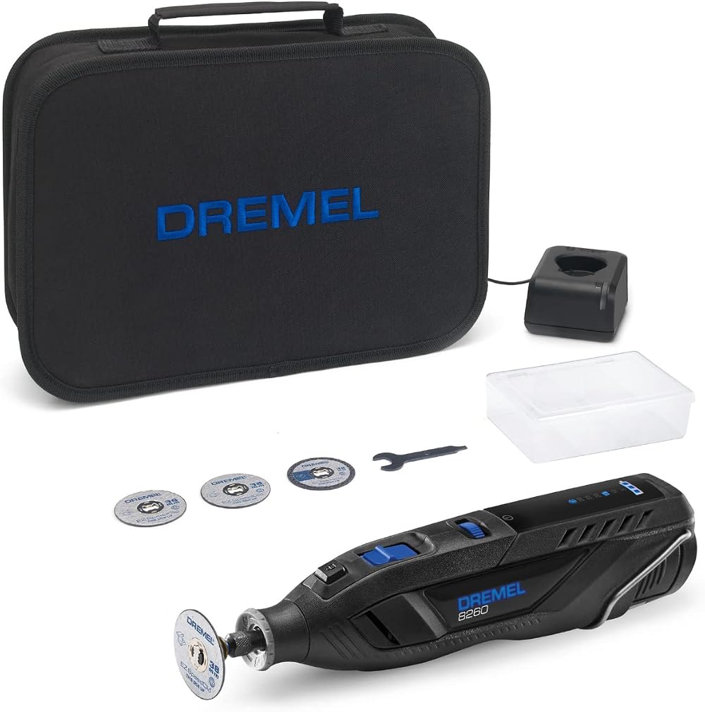Dremel 8260 Cordless Rotary Tool 12V 3Ah Brushless, 5 Accessories, Bluetooth