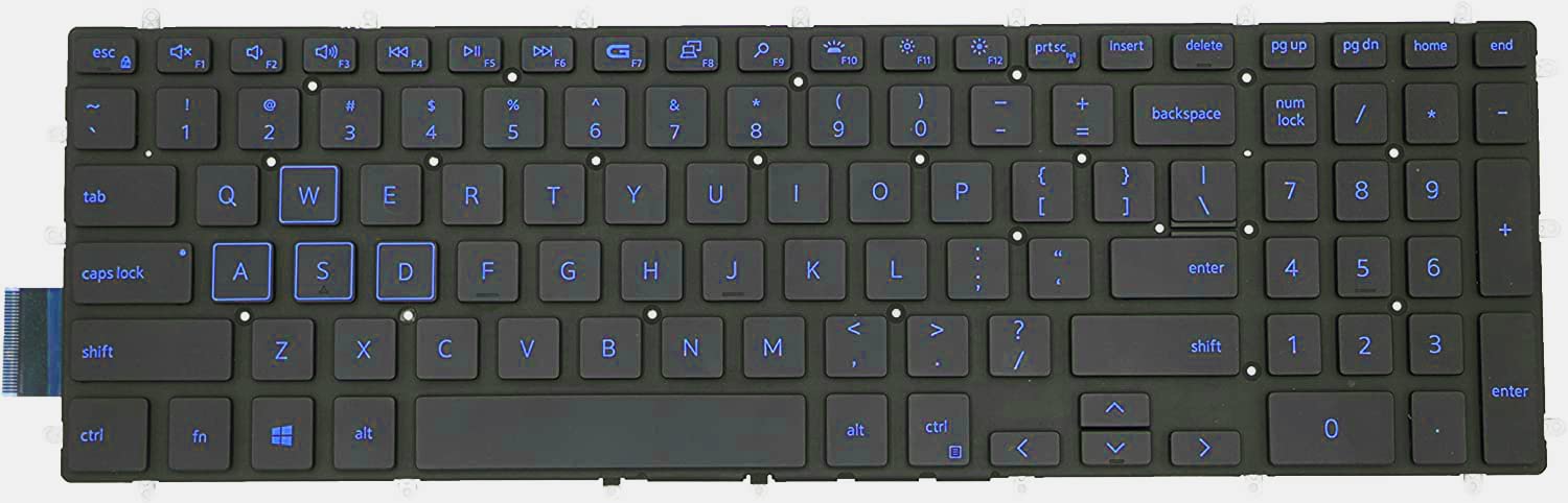 Mua Laptop Keyboard,US English,Blue Backlit,No Keyboard Trim ...