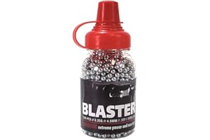 ASG ACTIONSPORTGAMES A/S ASG Blaster .177 Caliber /4.5mm BBS for BB Guns | 0.35g Weight per BB | Steel Airgun BBS - 1,500 Count BBS in Round Speedloader Bottle