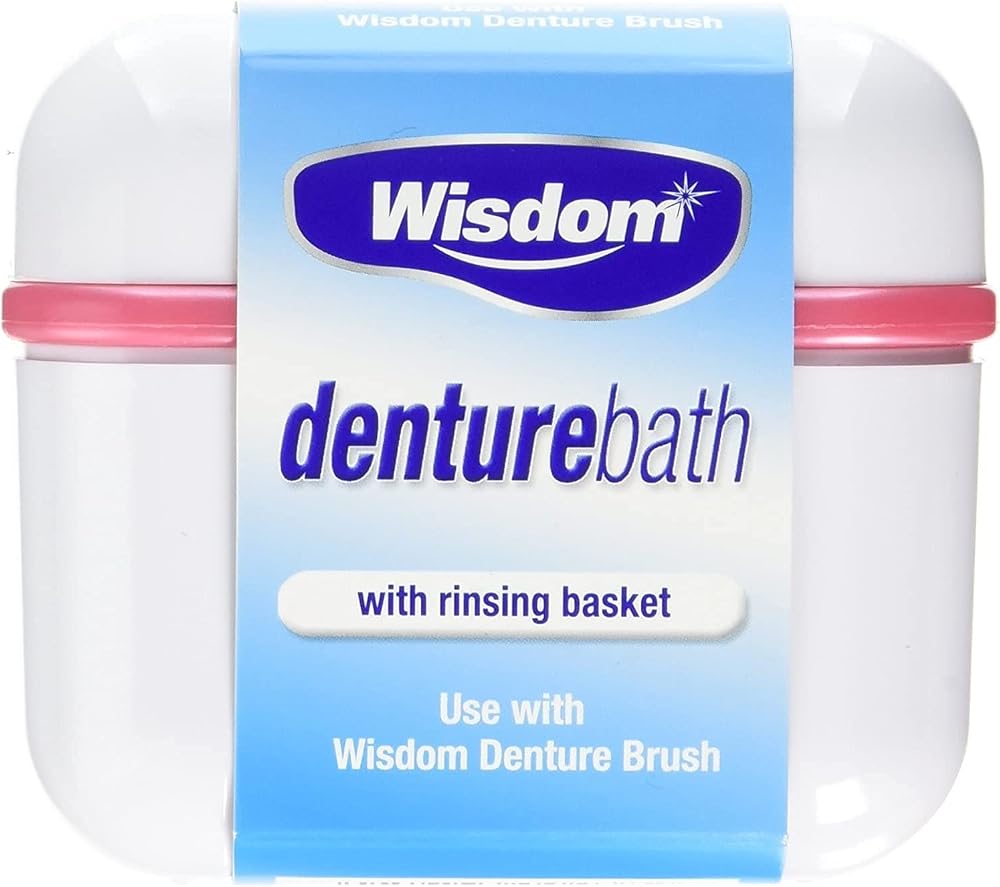 Wisdom Denture Bath with Rinsing Basket