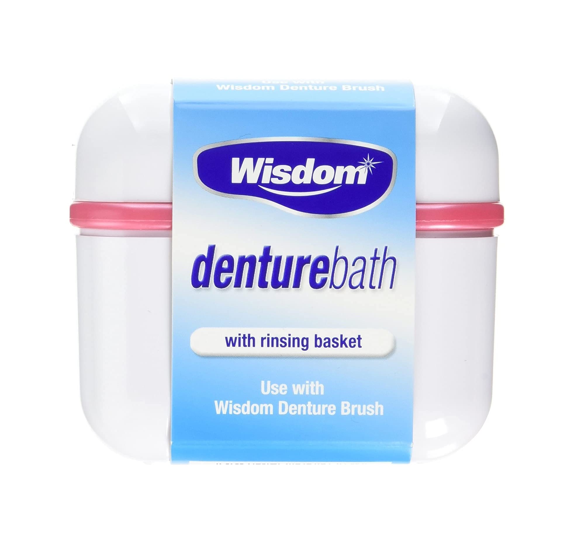 Wisdom Denture Bath With Rinsing Basket ( Pack of 1)