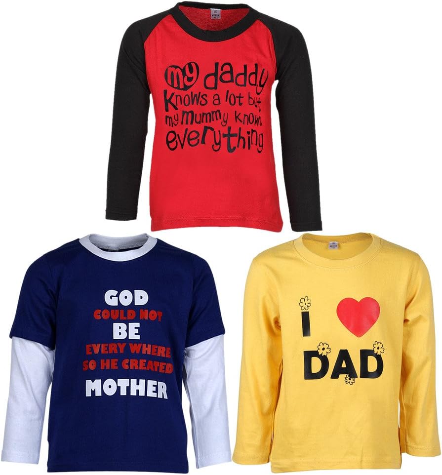 GOODWAY Boys' T-Shirt (Pack of 3)