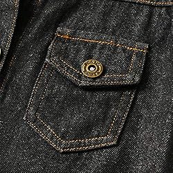 IMEKIS Toddler Baby Denim Jackets Button Down Jeans