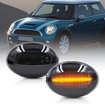 thumbnail image 2 of Side Marker For 07-15 Mini Cooper R55 R56 R57 R58 R59 Smoke Lens LED Side Mini Markers Bulk 2 of 14