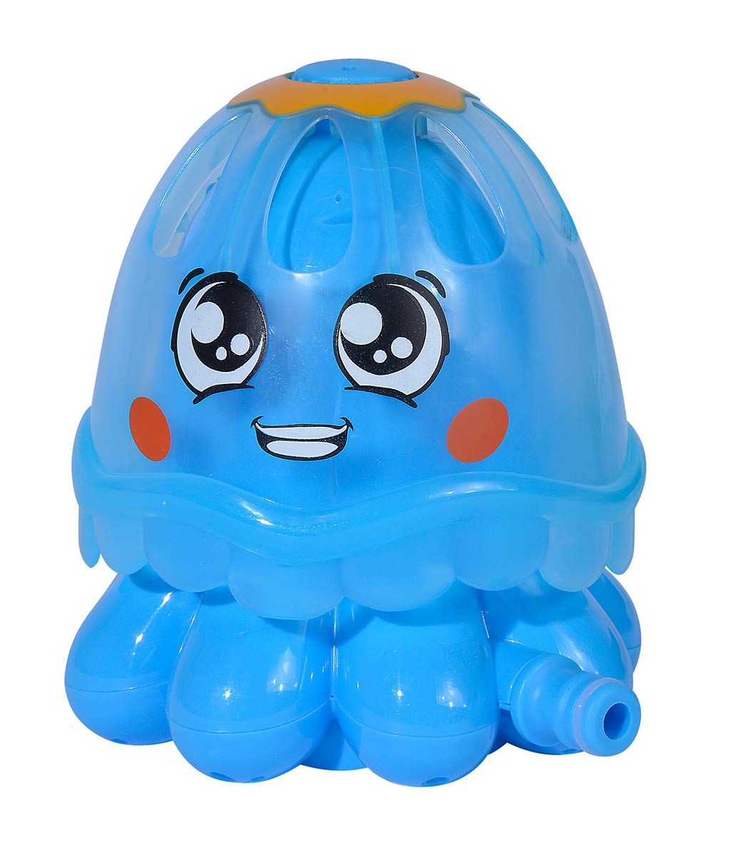 Simba 107796029 - Jelly Fish Water Sprinkler with Rotating Attachment, Garden Hose Connection, 15 cm, from 18 Months