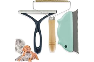 GOODBONG Pet Hair Remover 3 Pack, Eradicate Cleaning Pro Pet Hair Remover, Portable Reusable Pet Cat Dog Hair Remover for Couch, Fast Lint Remover Tool Protect Furniture Carpet Foot Mats