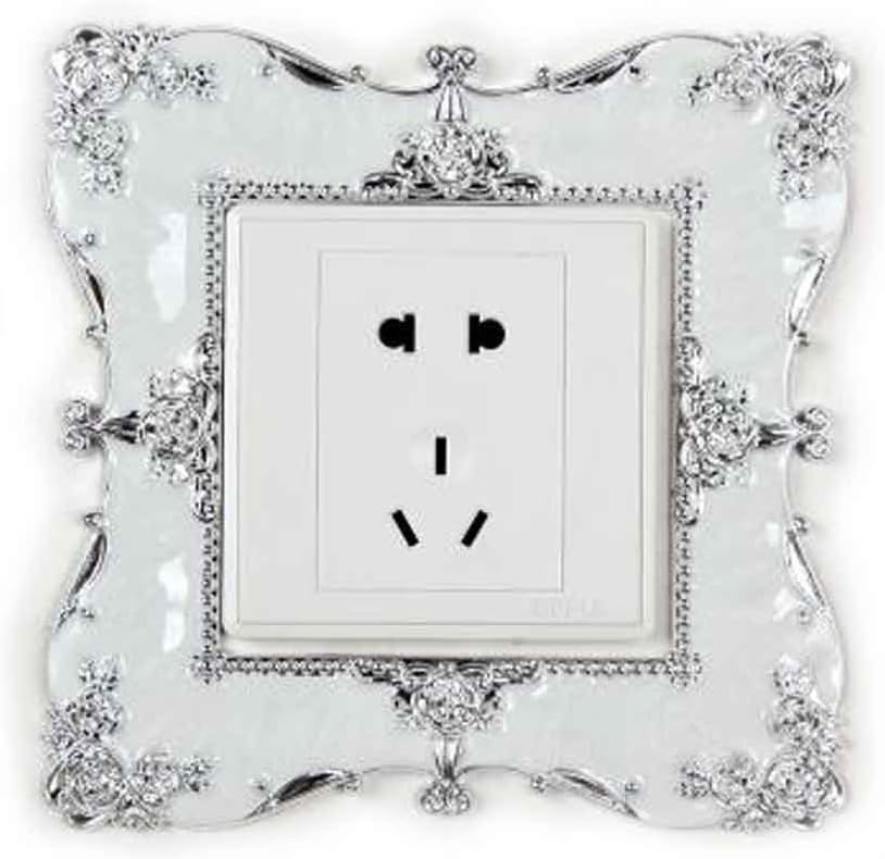 QIANDUOO 2X Shining Acrylic Light Switch Surround Socket Finger Plate Panel Cover Vintage