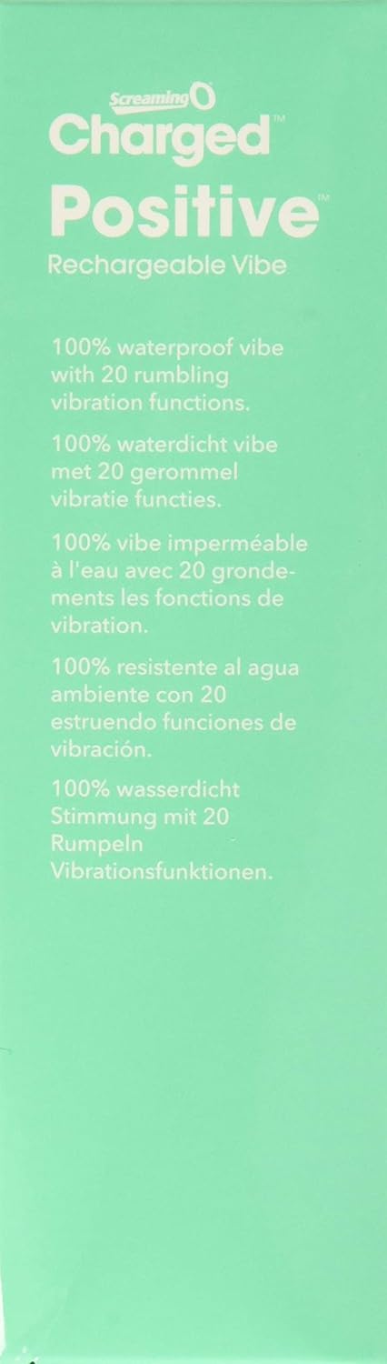Screaming O Charged Positive Rechargeable Vibrator, Green/Kiwi - Image 5