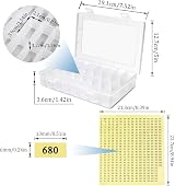 NEW NOAM 150 Pcs Colored Floss Bobbins Set with Embroidery Box & Stickers view 2