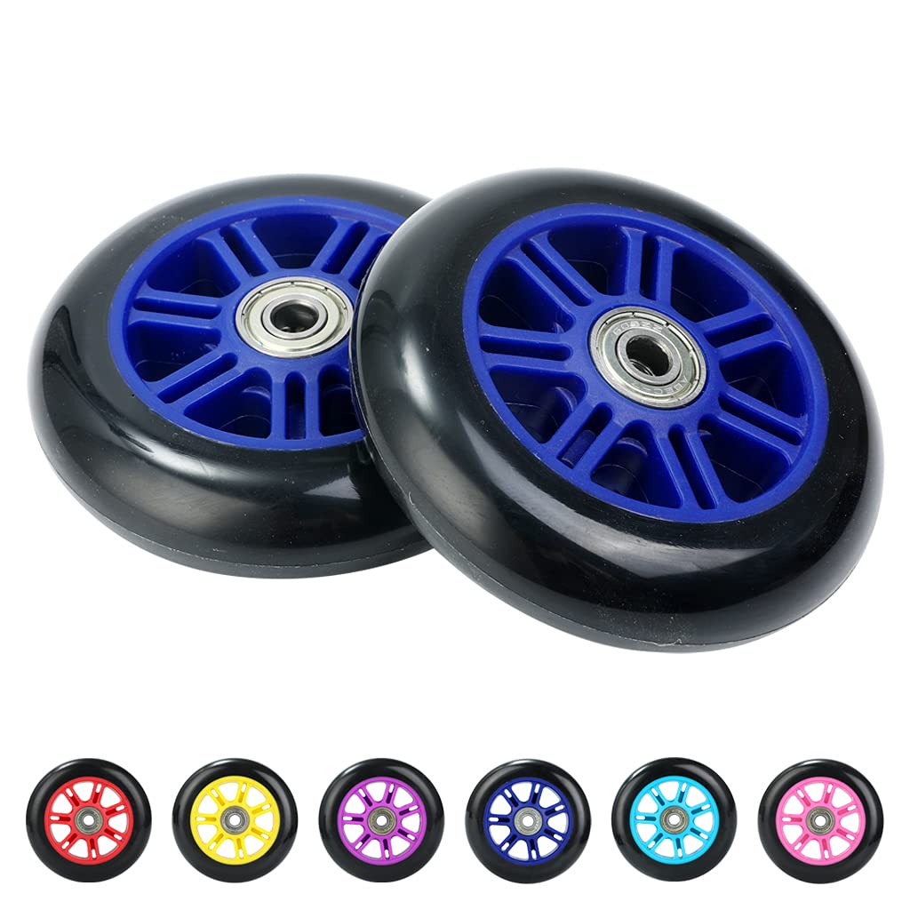 Stunt Scooter Wheels - 100mm (Navy, 2 Wheels)