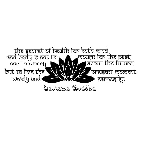 Wandsticker Zitate Zitat Buddha Das Geheimnis Der Gesundheit Om