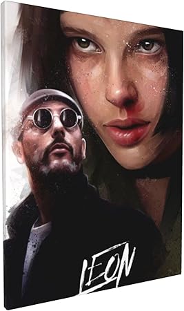 Amazon Co Jp Suigetuアートパネルインテリアアート 映画 レオン絵画 油絵 インテリア アートポスター おしゃれ モダン 壁飾り 贈り物 装飾画 部屋飾り 壁掛け Hd写真 ソファの背景絵画 木枠付きの完成品 軽くて取り付けやすい 30x40cm Generic