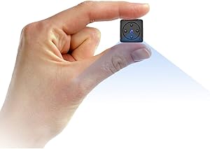 Mini Spy Camera Hidden Camera - Micro Nanny Cam - MHDYT Portable Small Video Camera 1080P Cop Body Cam with Motion Detection and Night Vision, Tiny Cameras for Home Security Indoor/Outdoor Using