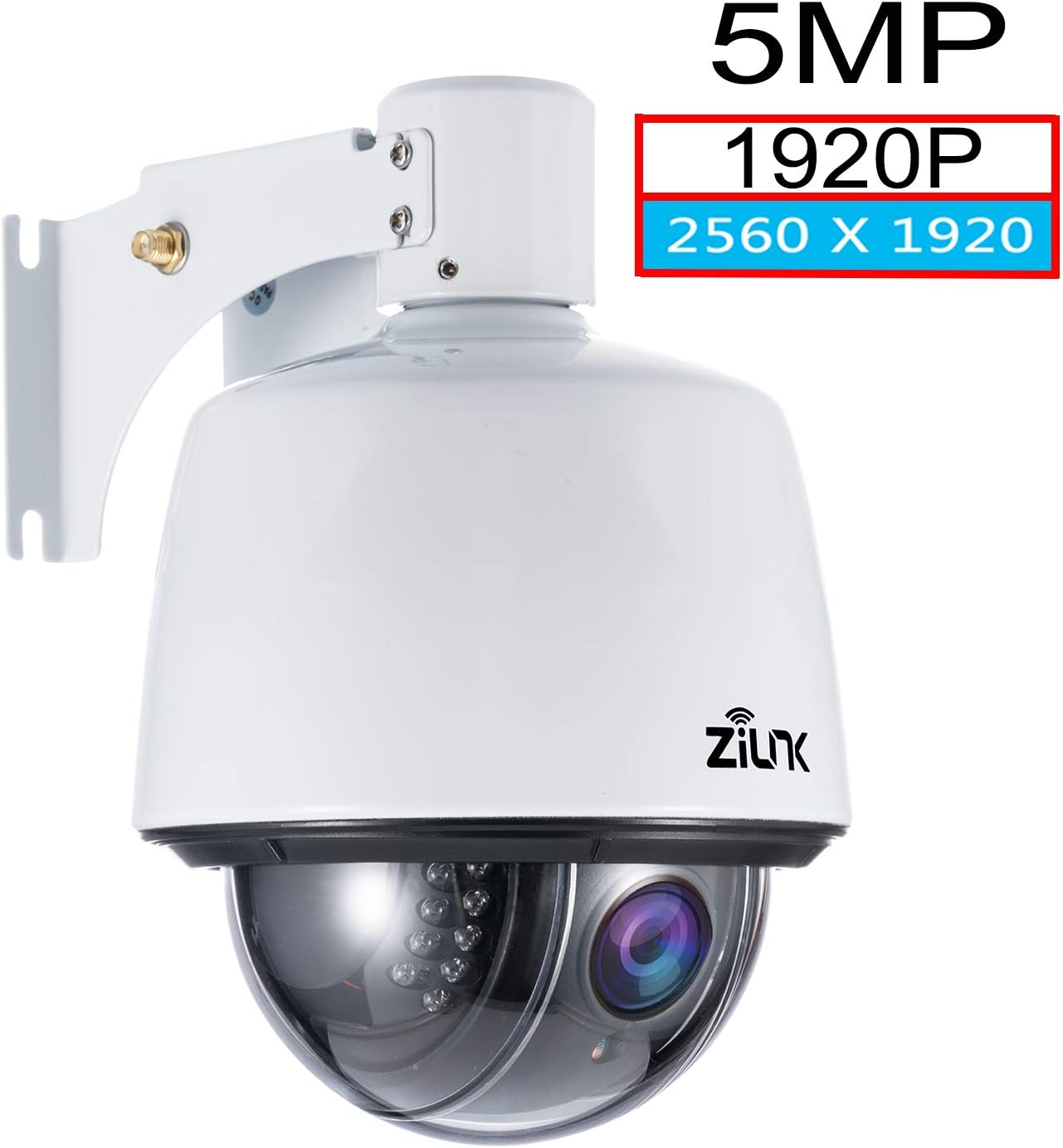 ZILNK Caméra Surveillance 5MP,WiFi Dôme Caméra Extérieure de Sécurité