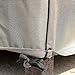Budge English Garden Outdoor Patio Loveseat Cover, Extra Large (Tan Tweed)