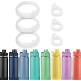 BOSORIO 6pcs Gaskets Compatible with TAKEYA Actives 18oz 22oz 24oz 32oz 40oz Water Bottle, Replacement Rubber Seal Part for Spout Lid(Not for TAKEYA Originals)