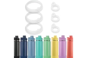 BOSORIO 3 Sets Gaskets Compatible with TAKEYA Actives 18oz 22oz 24oz 32oz 40oz Water Bottle, Replacement Rubber Seal Part for Spout Lid(Not for TAKEYA Originals)