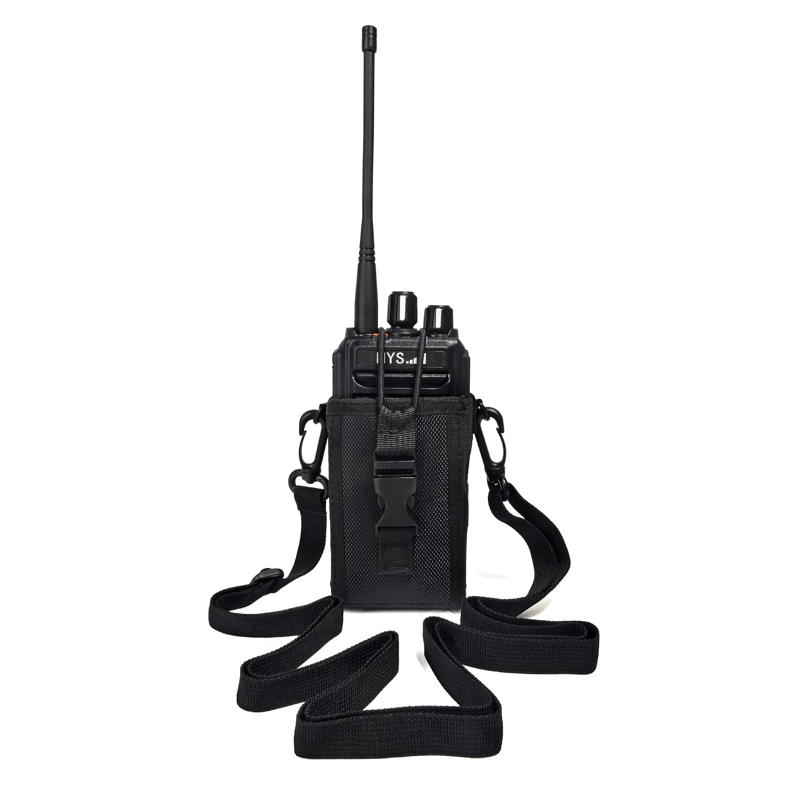 UAYESOK Large Molle Radio Pouch Holster Belt Walkie Talkie Holder Nylon Carry Case Bag For Motorola GP328 DP3400 DP4400 DP1400 Baofeng Hytera Kenwood Sepura President Airsoft 2 Way Radio GPS