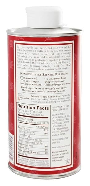LA TOURANGELLE OIL SESAME RSTD