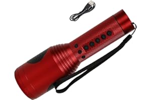 B S Handled Pocktet Mega Phone 5-in-1 Loudspeaker Bullhorn with Handheld tacical Flashlight Type,3 Light Modes,Buit-in-Siren,TF Card MP3 Player for Outdoor and Indoor,Camping,Emergencies