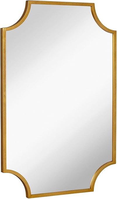Hamilton Hills Gold Metal Framed Wall 
