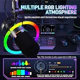 MAONO PD200X Dynamic USB/XLR Microphone with RGB Lighting, 2-in-1 Knob view 4