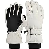 CaySep Kids Winter Snow Ski Gloves-Boys Girls Windproof Water-Resistant Anti-Slip Warm Snow Gloves for Cold Weather Outdoor Sports 6-12Y