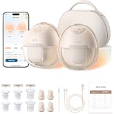 eufy Heated Wearable Breast Pump S1 Pro, Charging Case, Hands-Free | HeatFlow, 5-Day Battery, App DIY Rhythm, Powerful 300mmHg, 30% More Output, 46dB Quiet, BPA-Free