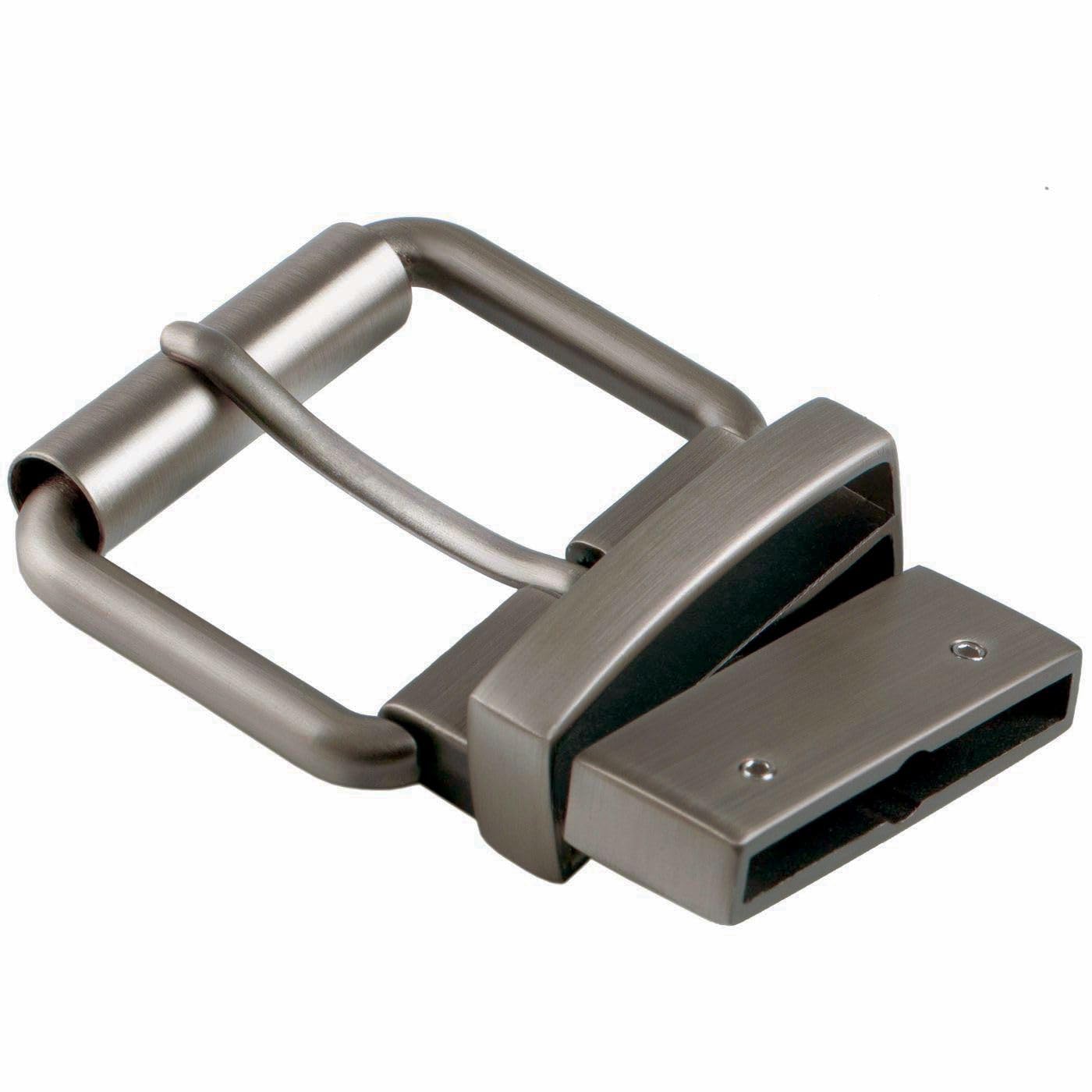 Photo 1 of DJCAIZYY 1.57" (38mm-40mm) Reversible Belt Buckle Replacement Belt Buckle Grey Brushed