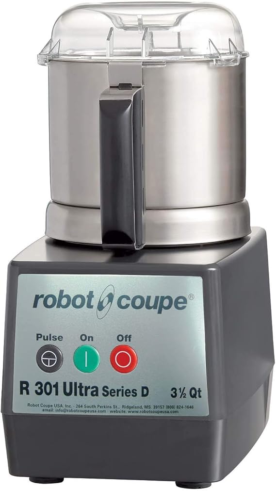 Robot Coupe R301 Ultra B Commercial 3.7Liter Food Processor, Stainless