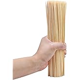 200PCS 12 inch Bamboo Skewers for BBQ,Appetizer,Kabob,Fruit,Cocktail,Chocolate Fountain,Grilling,Kitchen, Crafting and Party.